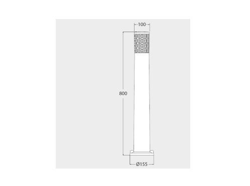 Светодиодный световой столбик Fumagalli CARLO 800 DECO